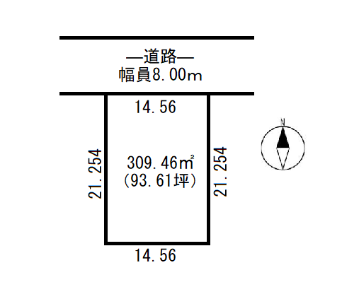 帯広市西１２条北４丁目　売土地（更地渡し） 間取り