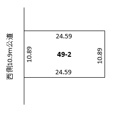 西23条南1丁目　売地 間取り