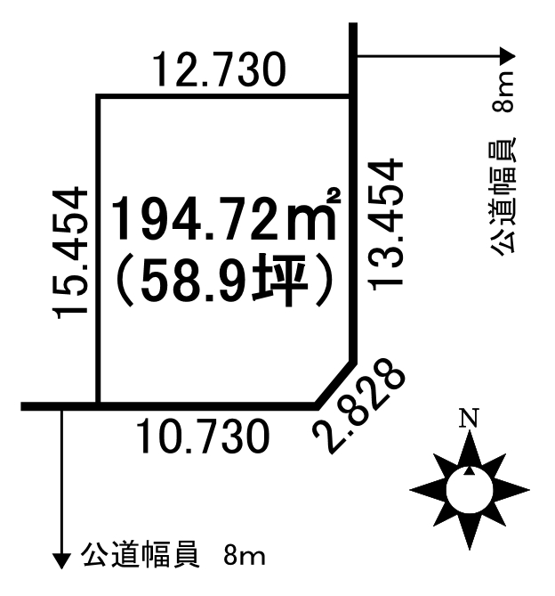 ♪南東角地♪西１０南６＿土地 間取り