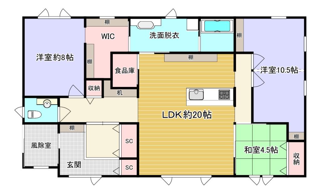 光を生む、本別町の平屋 間取り