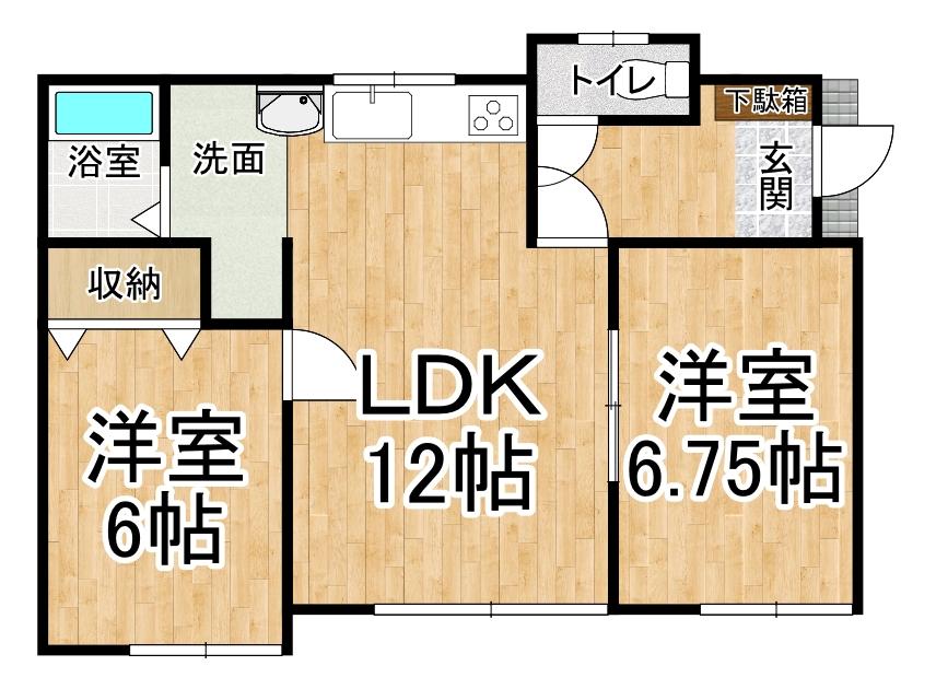 西１７条北２　中古戸建［平家］※売主に付き仲介手数料不要※ 間取り