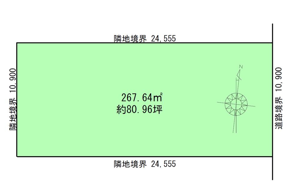 【条件なし・仲介料なし】西7南13　売土地 間取り