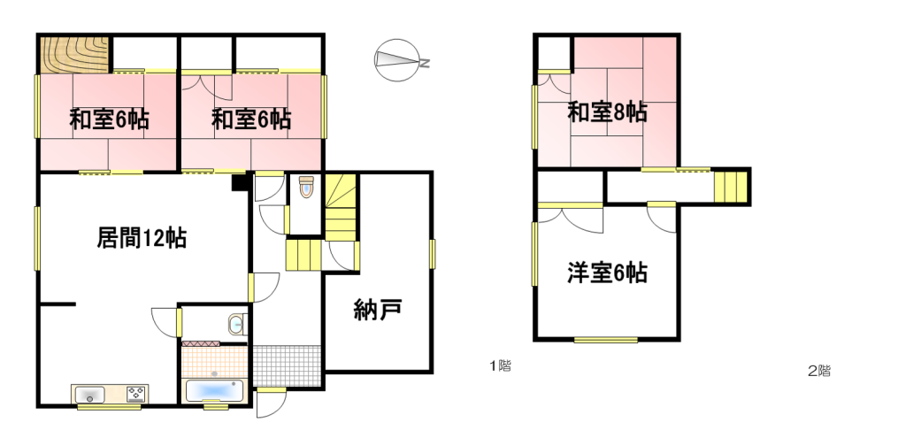 白樺16東8　中古住宅 間取り