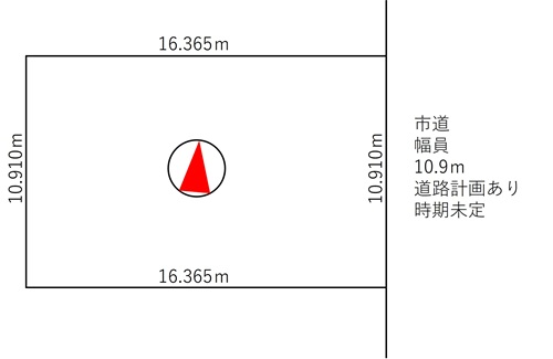 帯広市西9条南26丁目　売土地 間取り