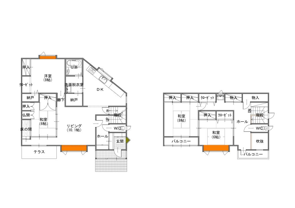 帯広東7条南23丁目　中古住宅※地下室付き 間取り