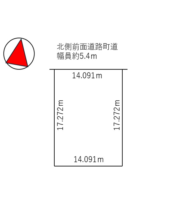 音更町中鈴蘭南4丁目　売土地 間取り
