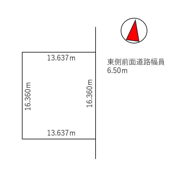 芽室町本通南1丁目　売土地 間取り
