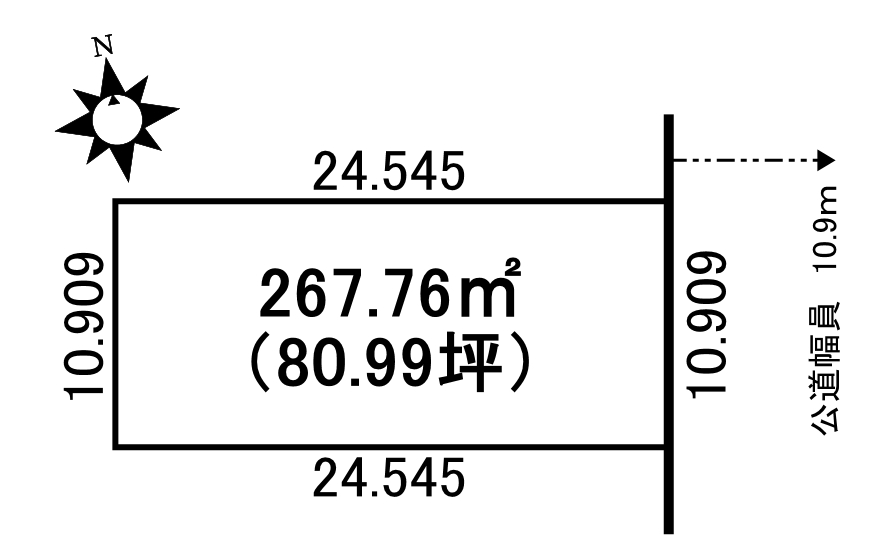 西１南２９＿土地 間取り
