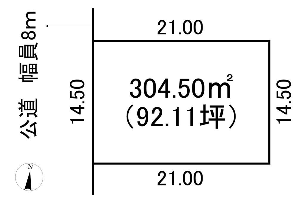西１９条南５　売土地 間取り