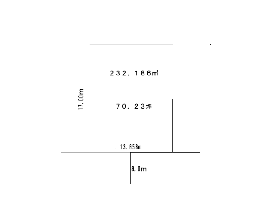 西15南34売地！！稲田小学校区域！！南道路付！ 間取り
