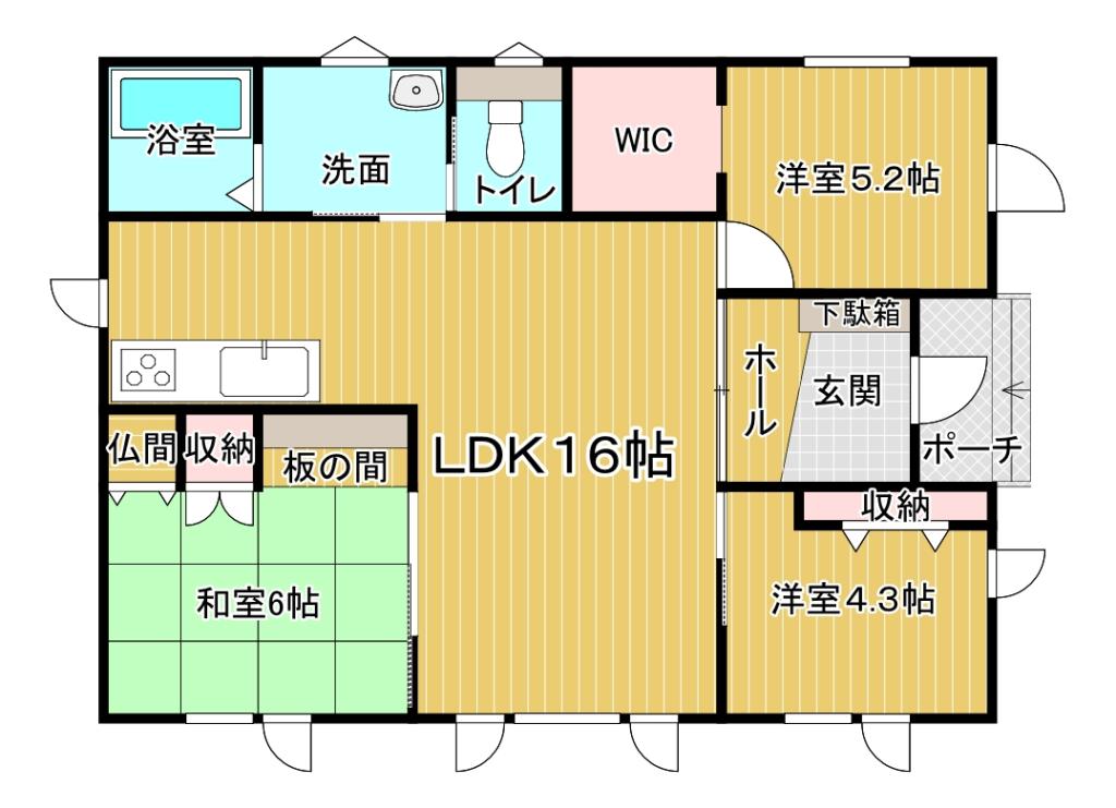 ♪築１１年人気の平屋住宅♪西１７北２＿中古住宅 間取り