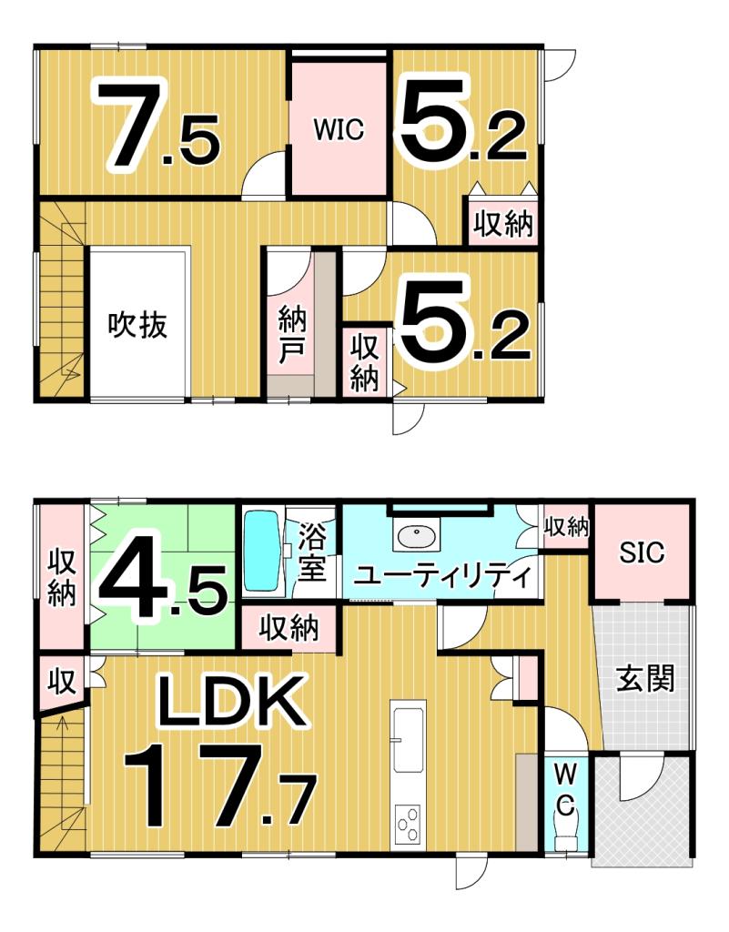 東11条南10丁目　デザイナーズ中古戸建 間取り
