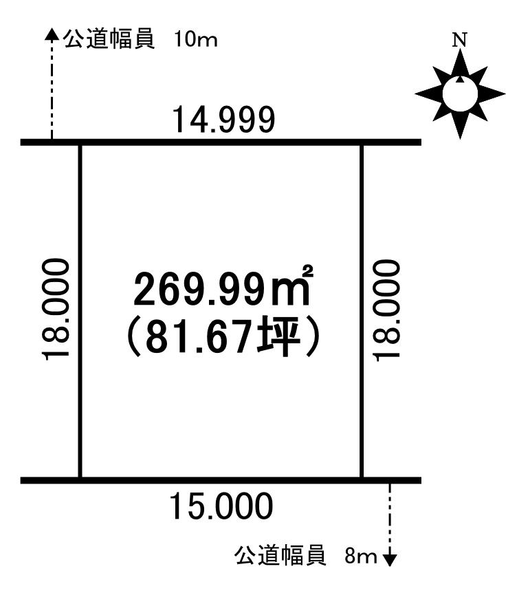 ♪南北二方向接道♪音更町新通北１＿土地 間取り