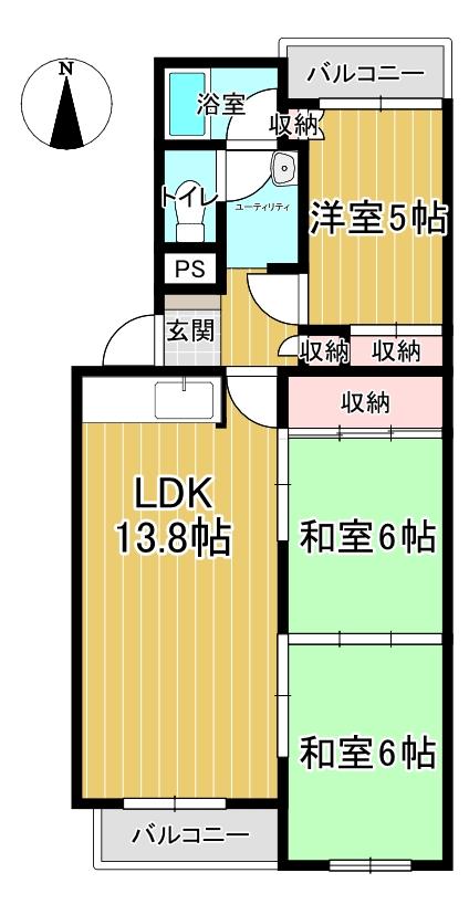 オリエンタルコーポ　302 間取り