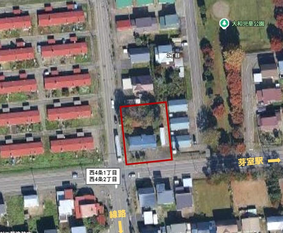 芽室町西3条2丁目　売土地（約300坪）建築条件なし※解体更地渡し 内観