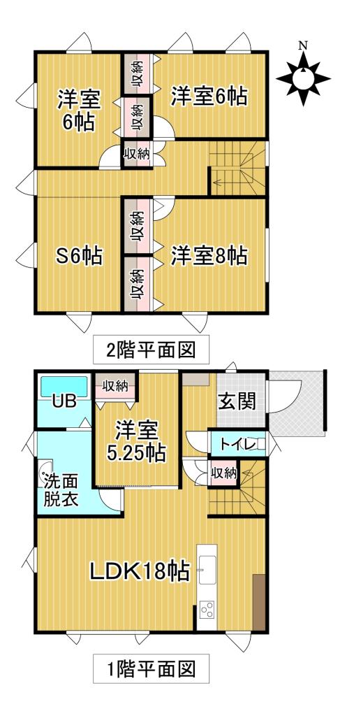 ♪南東角地・新緑通沿い♪西１７南３＿中古住宅 間取り