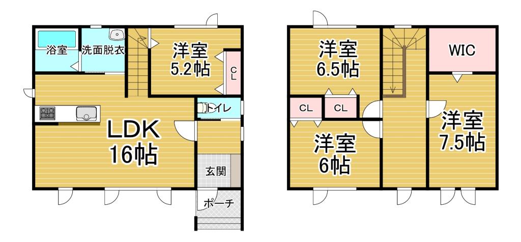 帯広市西18条南2丁目17-16 間取り