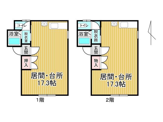 池田町字旭町３丁目【新オーナー様募集！池田町の収益物件！】 間取り