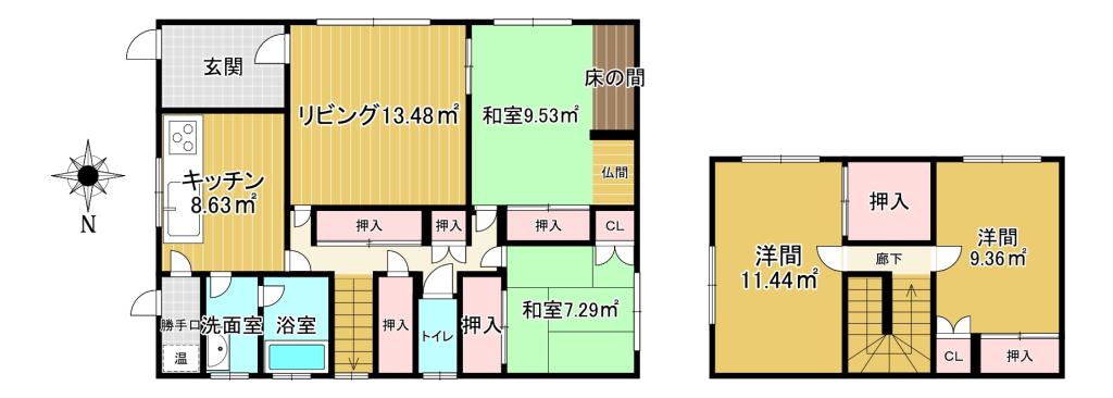 士幌西2線156-8 間取り