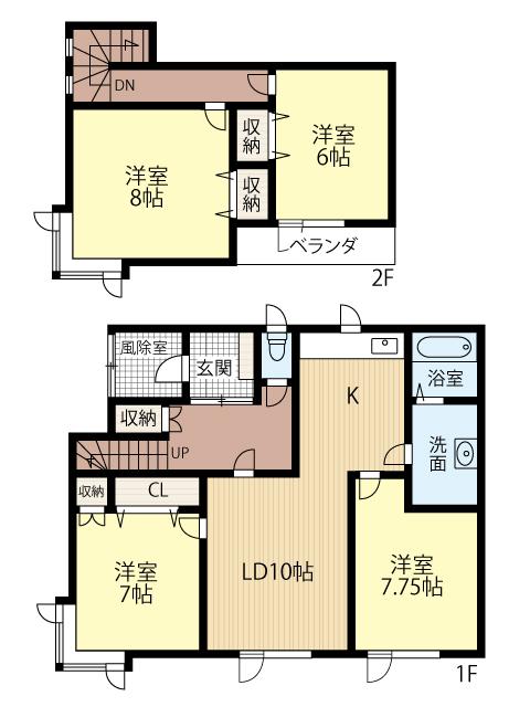 帯広市西12条北8丁目　売中古住宅　リフォーム済みの住宅です 間取り