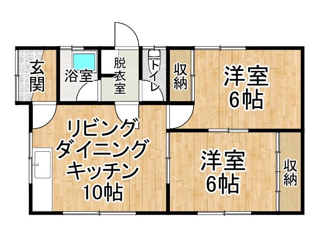 西２０条南５丁目【新オーナー様募集！平家一戸建×４棟！】 間取り