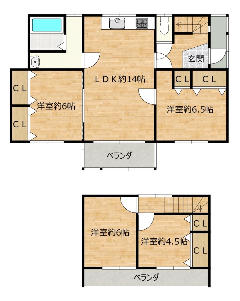 【リフォーム済・耐震補強工事済】帯広市西20条南2丁目5-17 間取り