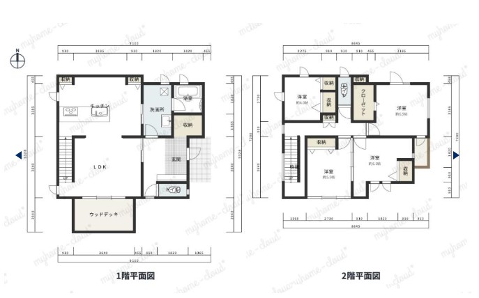 ♪築8年・一条工務店様施工♪西１８南３４＿中古住宅 間取り