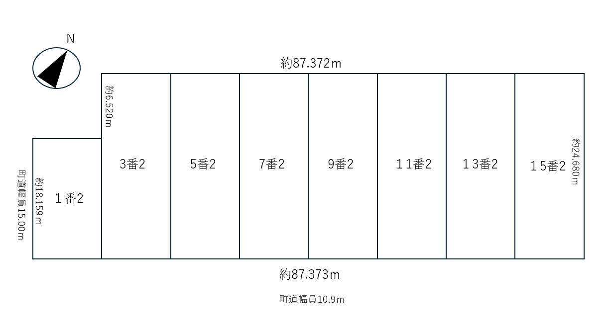 清水町御影東2条2丁目　売土地 間取り
