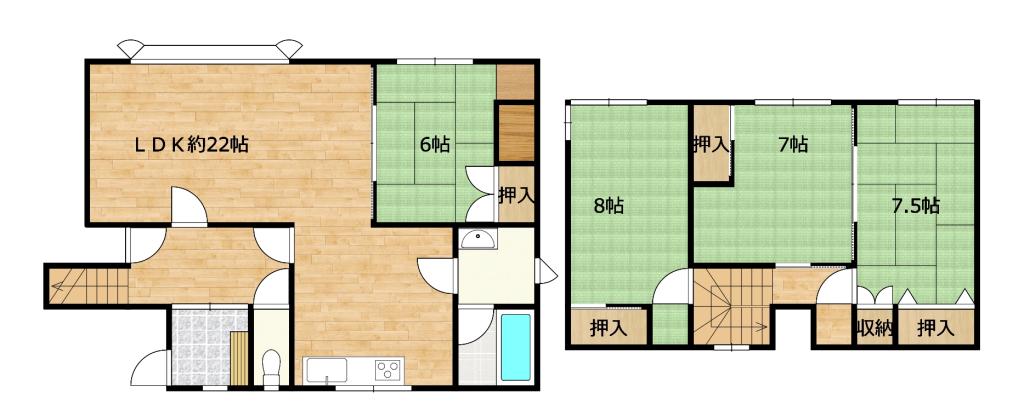 河西郡芽室町東七条２丁目1-10 間取り