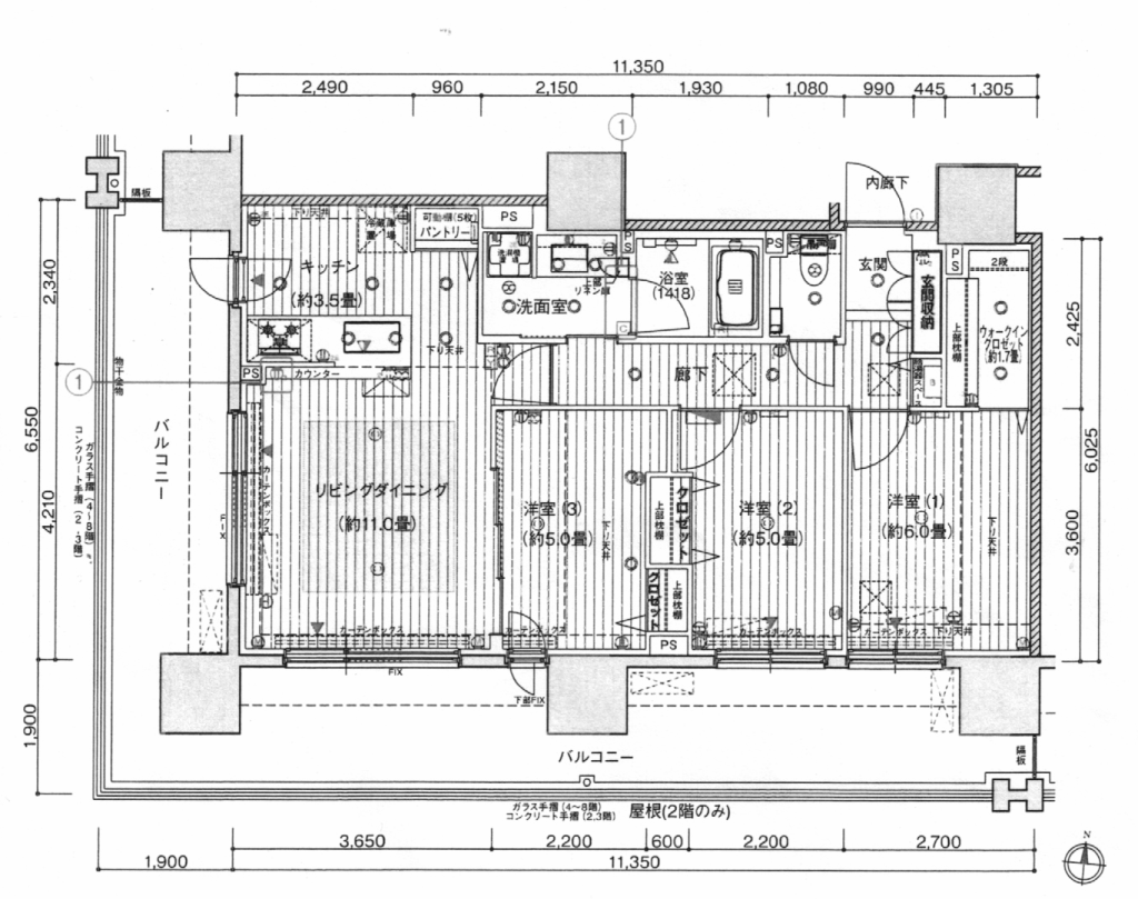 The　TOWER　OBIHIRO　6階 間取り
