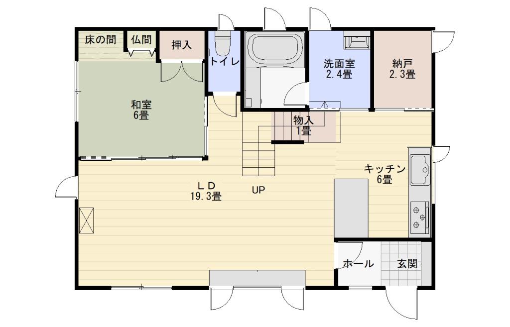 芽室町東1条南中古住宅 間取り