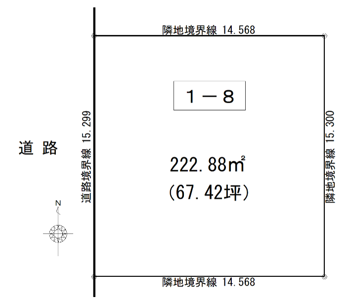 【売土地】河東郡音更町北鈴蘭北5丁目1番8 ☆自社物件のため仲介手数料不要☆ 間取り