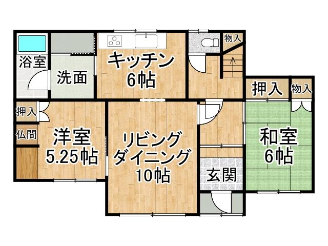 池田町利別西町【敷地面積約１２５坪！広々とした敷地！！】 間取り