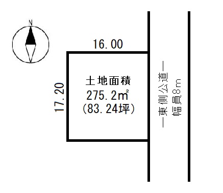 帯広市大空町１０丁目　売土地 間取り