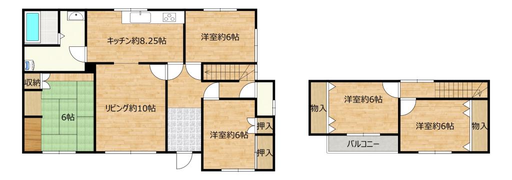 【RF済】帯広市西19条南2丁目 間取り