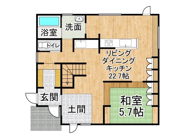 東６条南３丁目【東エリアの４ＬＤＫ築浅物件♪】 間取り