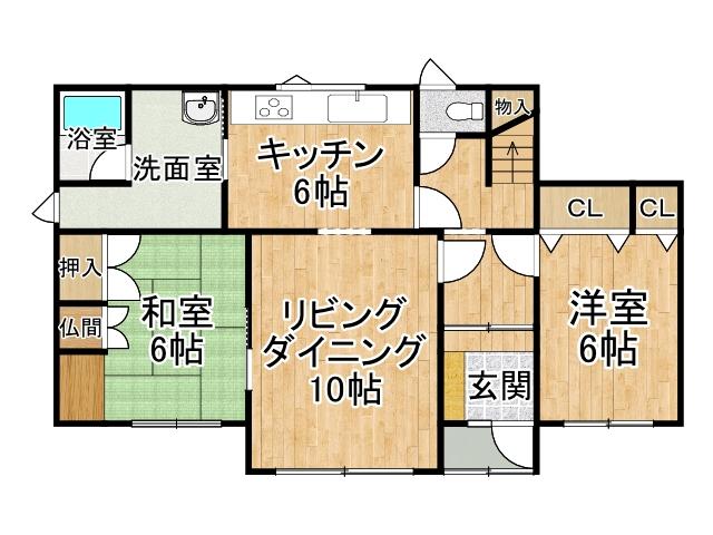 池田町利別西町【敷地面積約１２５坪！広々とした敷地！！】 間取り