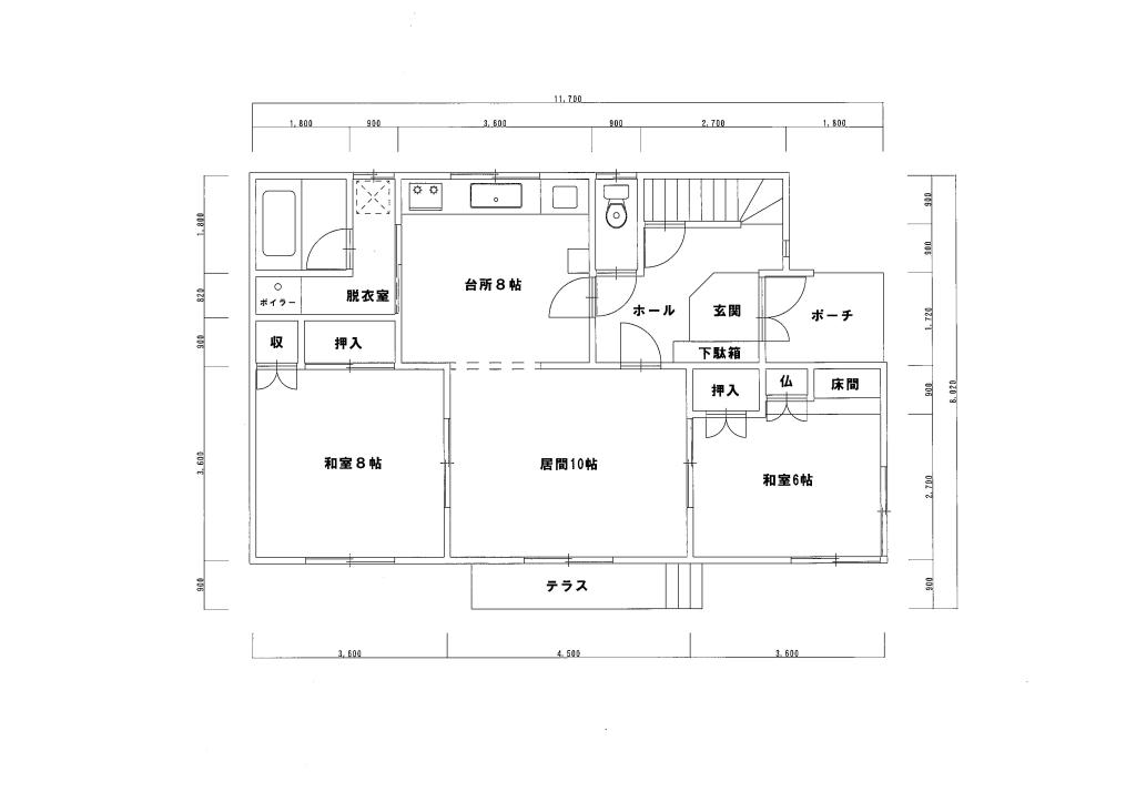 西20条売家 間取り