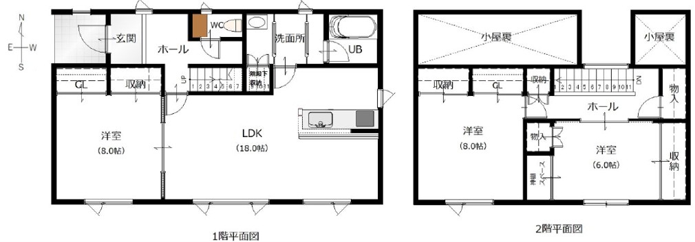 音更町雄飛が丘仲区　売家　※土屋ツーバイホーム様施工 間取り