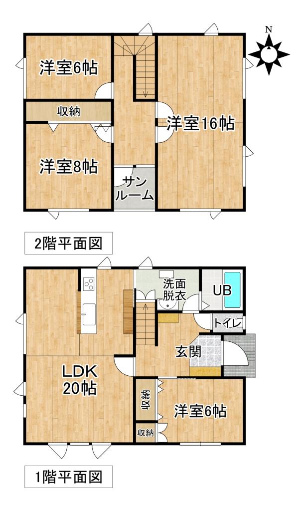 ♪リフォーム済♪音更町北鈴蘭北３＿中古住宅 間取り