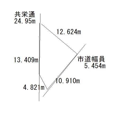 共栄通付売土地　新町西5丁目 間取り