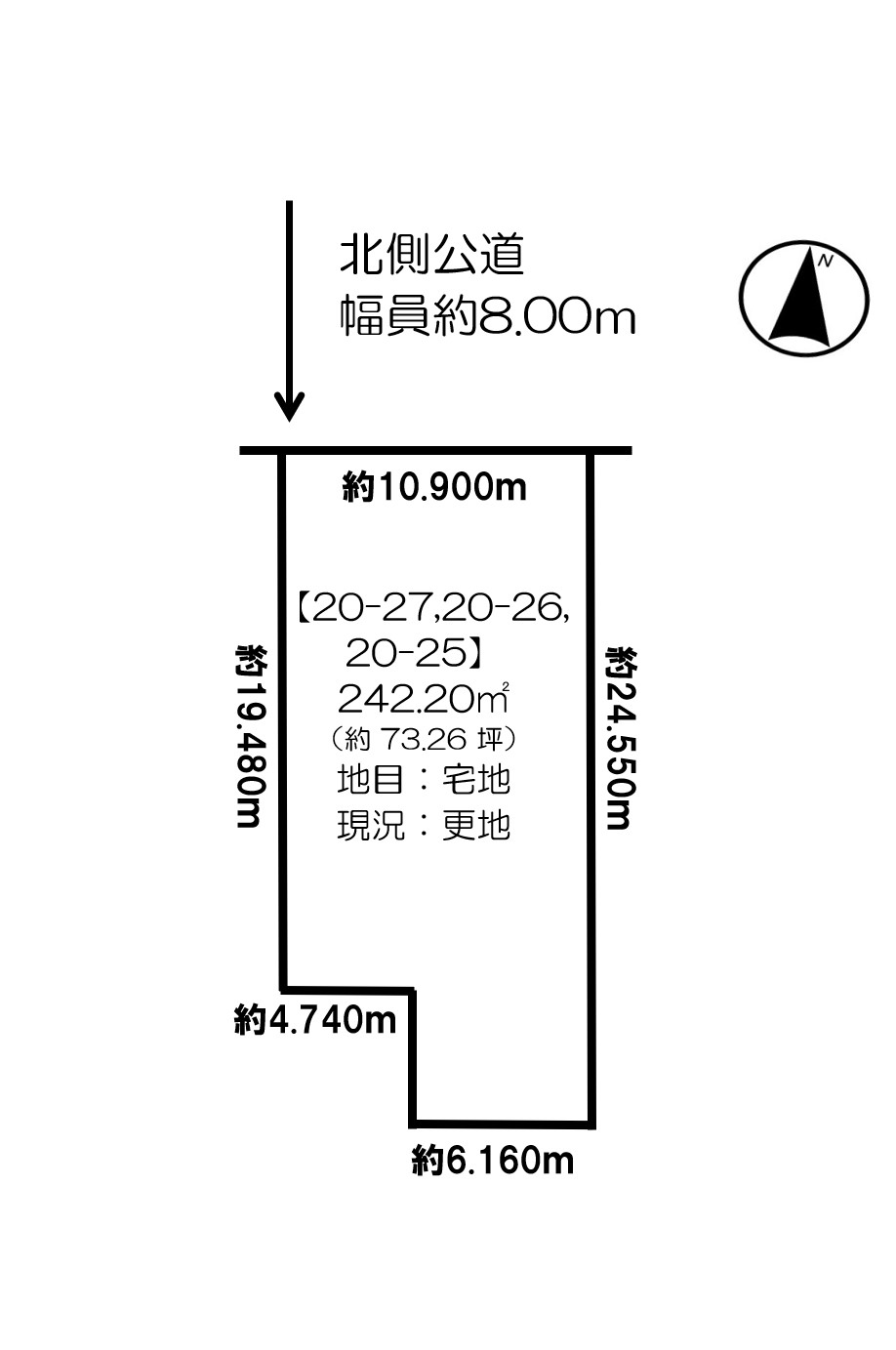 西１９条南５丁目　売土地 間取り