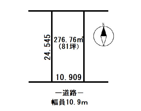帯広市西11条南13　売土地 間取り