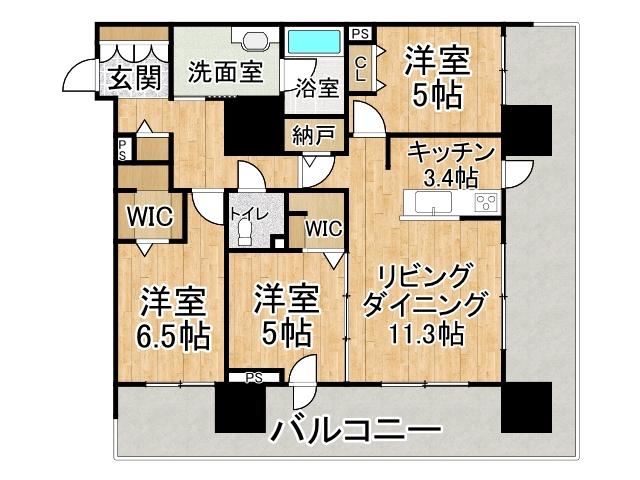 西４条南９丁目　The TOWER OBIHIRO　704※商談中【帯広中心部の高層分譲マンション登場！】 間取り