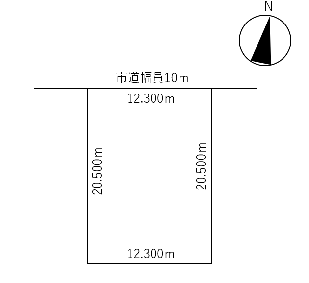 帯広市西24条南3丁目　売土地 間取り