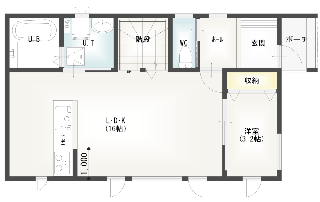 【予約受付中】西18南4モデルハウスC棟 間取り