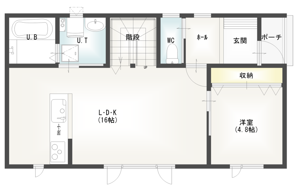 【予約受付中】西18南4モデルハウスA棟 間取り