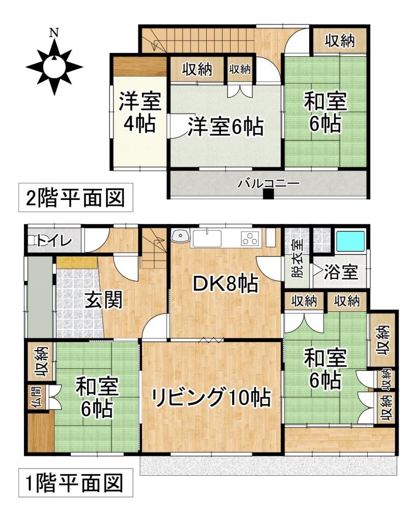 ♪敷地133坪、公園隣接♪幕別町旭町＿中古住宅 間取り