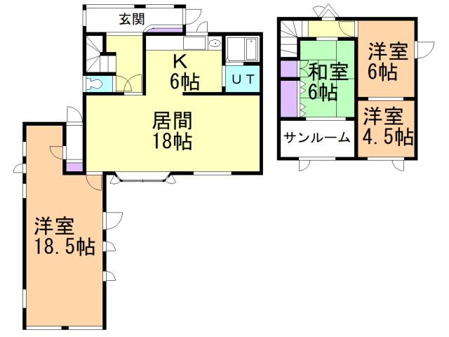 西12条南27丁目　戸建 間取り