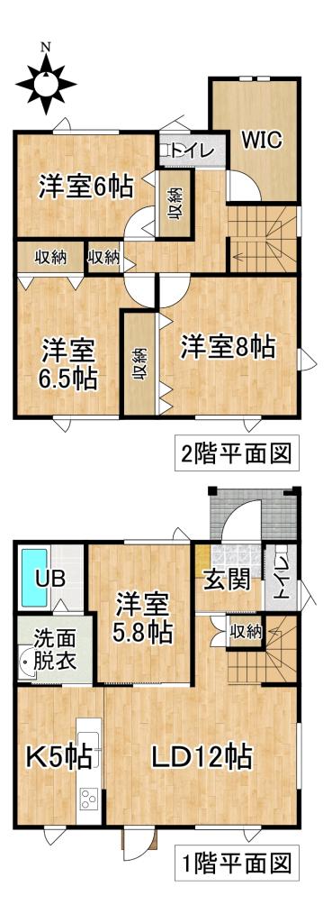 西１５南３３＿新築住宅（東棟）  間取り